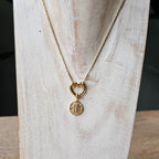 Seyso triple stone stainless steel bedeltje uit Design Your Own collectie