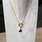 Seyso hartvormig stainless steel bedeltje uit Design Your Own collectie