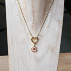 Seyso Lucky Coin roze stainless steel bedeltje uit Design Your Own collectie