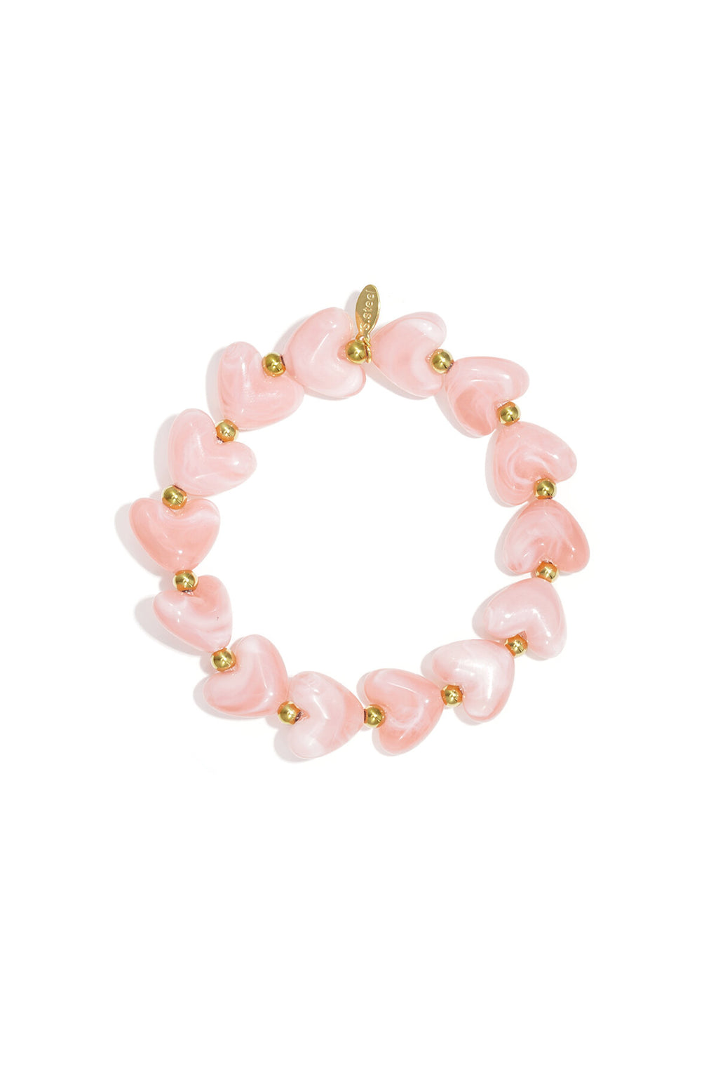 Elastische hartjes armband