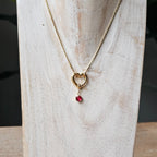 Seyso edelsteen stainless steel bedeltje in meerdere kleuren uit Design Your Own collectie