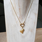 Seyso hart checkmark stainless steel bedeltje uit Design Your Own collectie