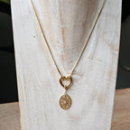Seyso bloem ovaal stainless steel bedeltje uit Design Your Own collectie