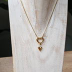 Seyso volle hart stainless steel bedeltje uit Design Your Own collectie