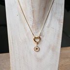 Seyso orchid pendant stainless steel bedeltje uit Design Your Own collectie
