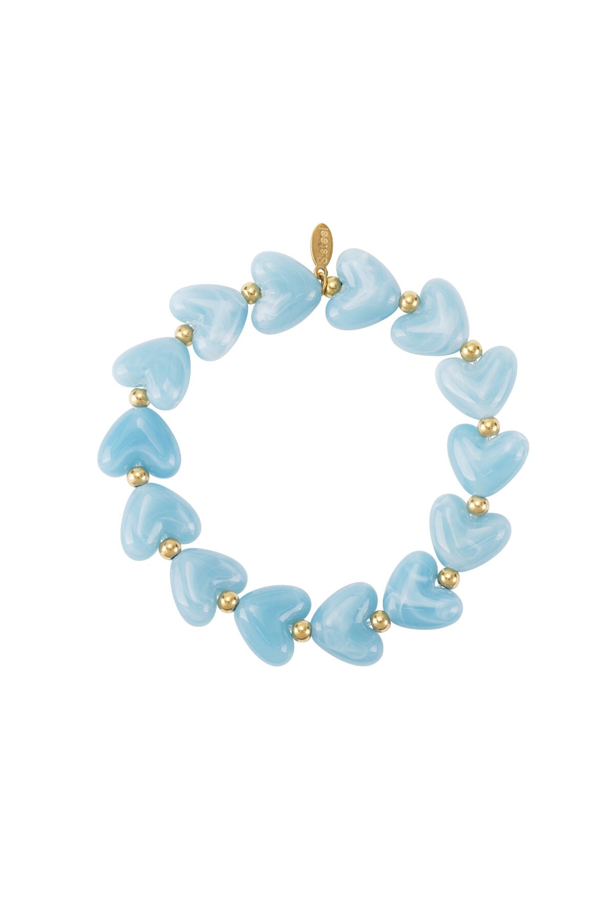 Elastische hartjes armband
