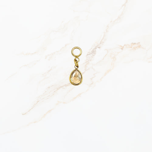 Seyso druppel stainless steel bedeltje in meerdere kleuren uit Design Your Own collectie