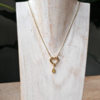 Seyso Lily Brown stainless steel bedeltje uit Design Your Own collectie