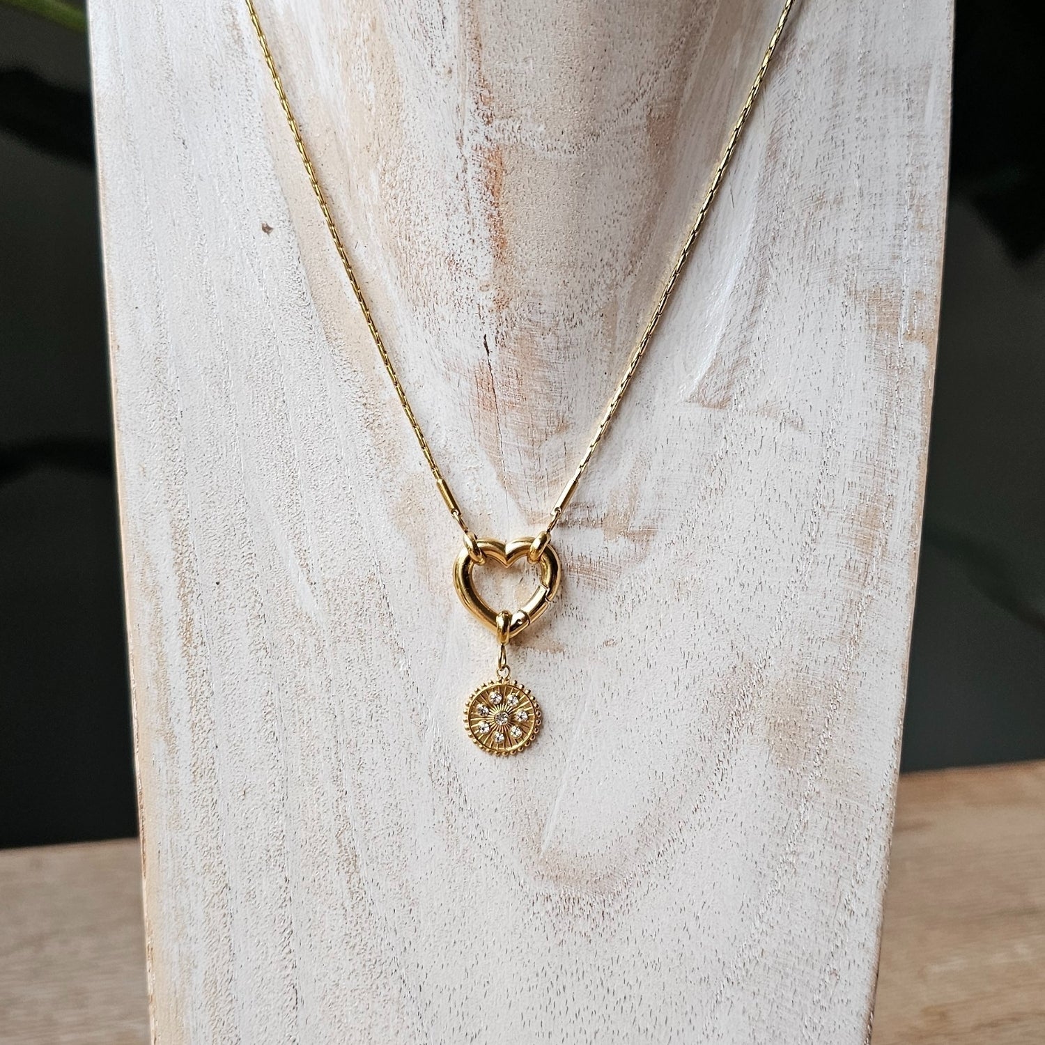 Seyso gouden juweel stainless steel bedeltje uit Design Your Own collectie
