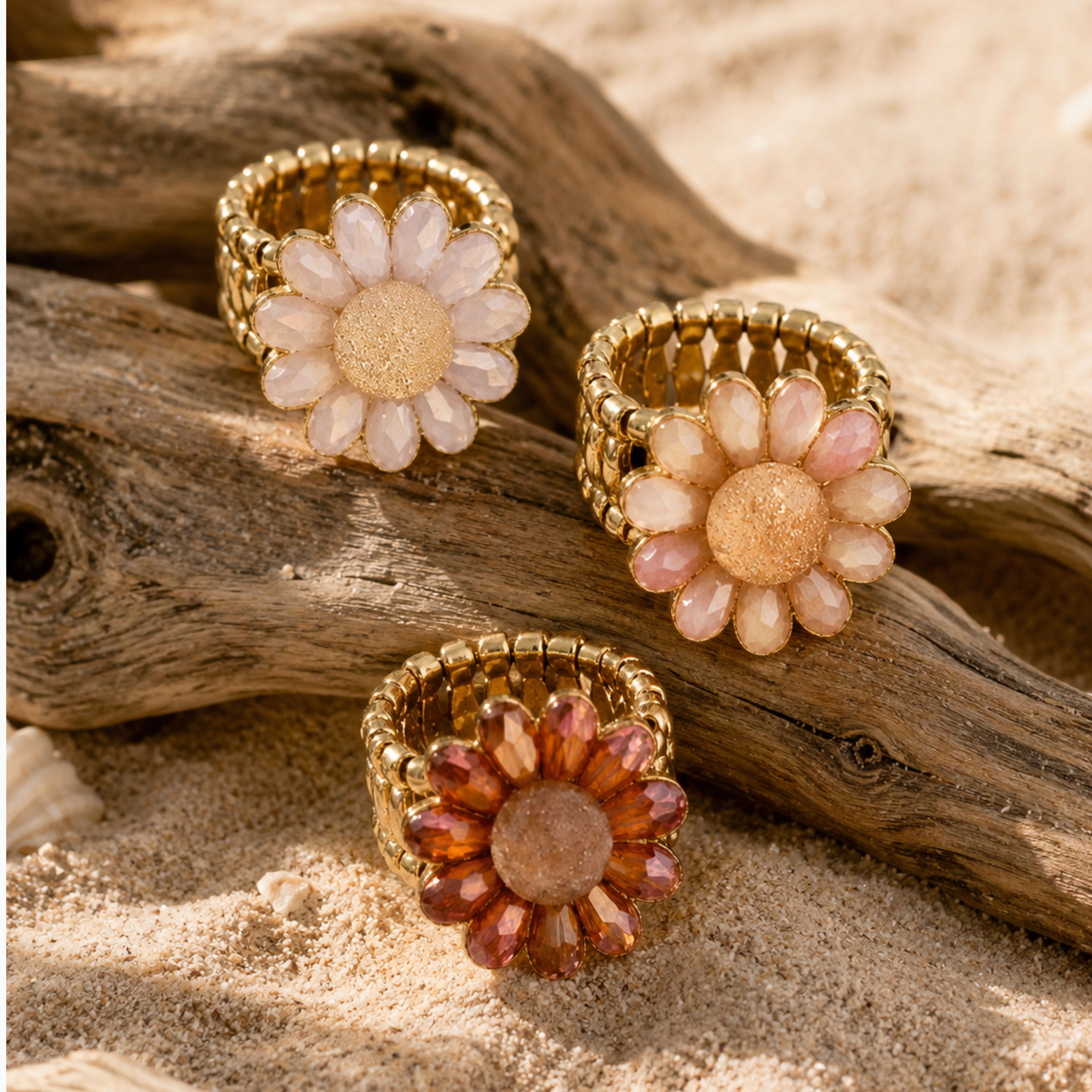 Detaillierter Blumenring