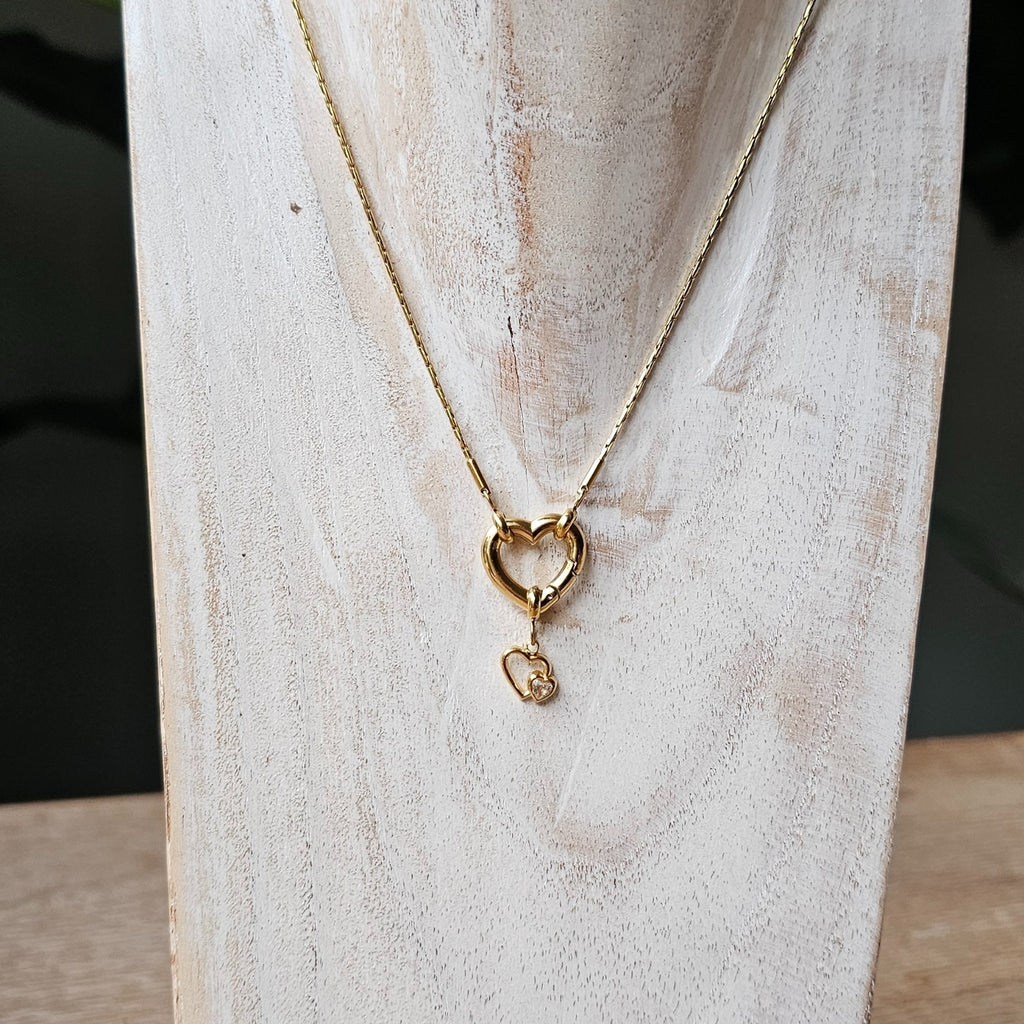 Seyso hart met hart stainless steel bedeltje uit Design Your Own collectie