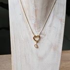 Seyso hart met hart stainless steel bedeltje uit Design Your Own collectie