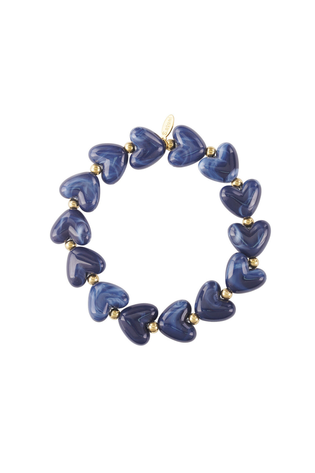 Elastische hartjes armband