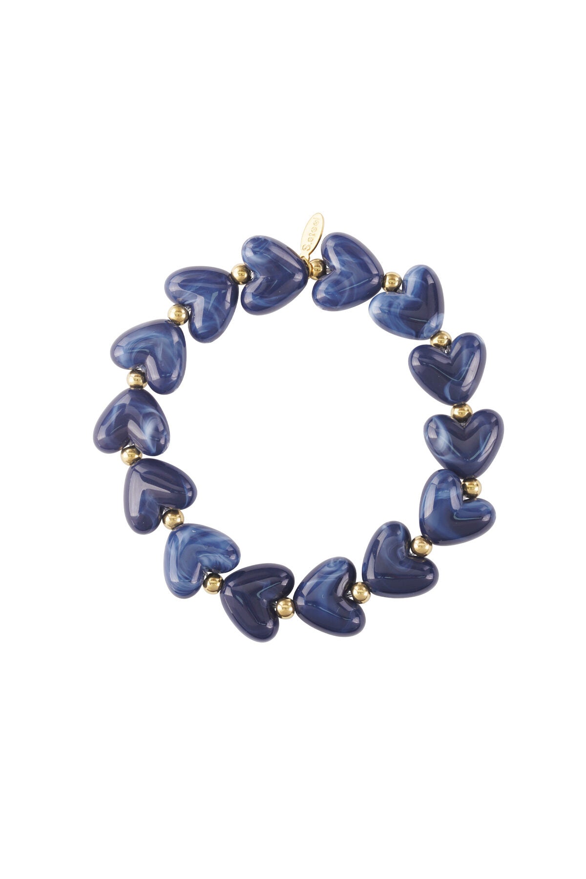 Elastische hartjes armband