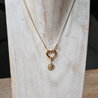 Seyso zonnebloem symbool stainless steel bedeltje uit Design Your Own collectie