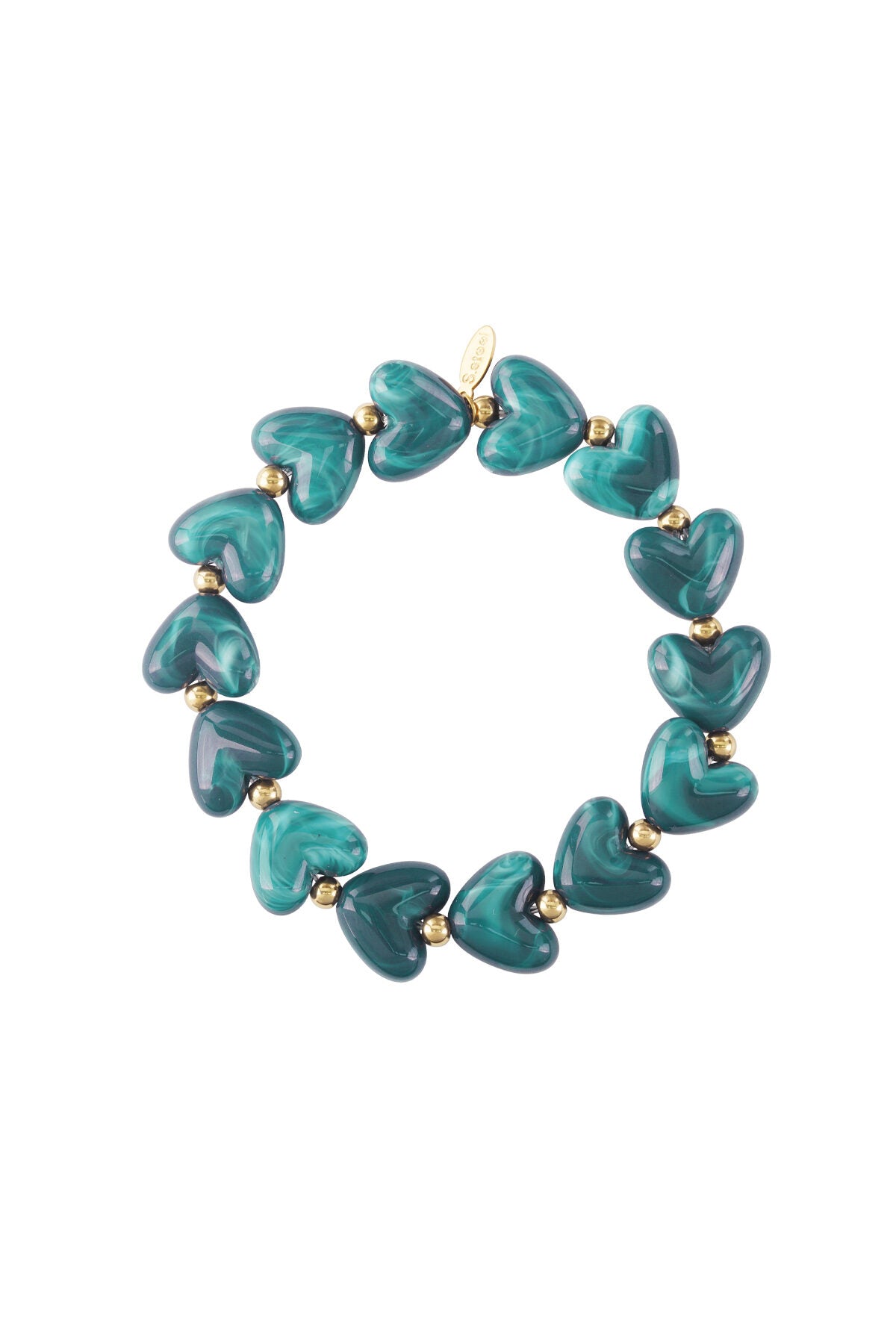 Elastische hartjes armband