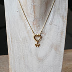 Seyso gouden strik stainless steel bedeltje uit Design Your Own collectie