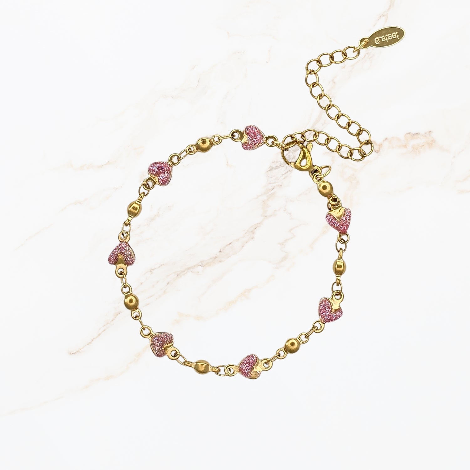 Magenta Hearts – Armband