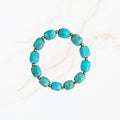 Blauwe kralen armband