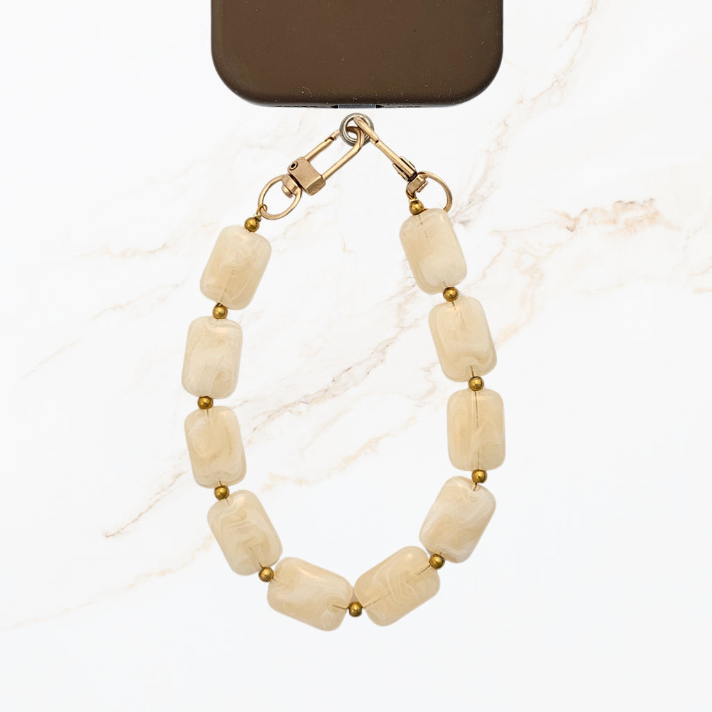 Blush creme kleurige telefookoord
