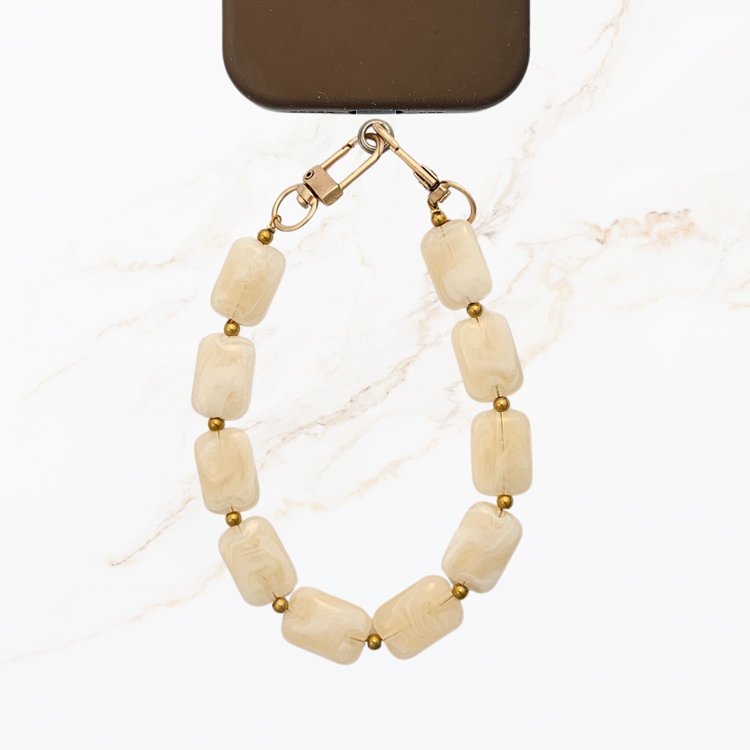 Blush creme kleurige telefookoord