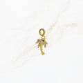Seyso palm tree stainless steel bedeltje uit Design Your Own collectie