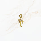 Seyso palm tree stainless steel bedeltje uit Design Your Own collectie