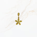 Seyso flower ster stainless steel bedeltje uit Design Your Own collectie