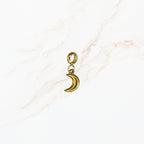 Seyso gouden maan stainless steel bedeltje uit Design Your Own collectie