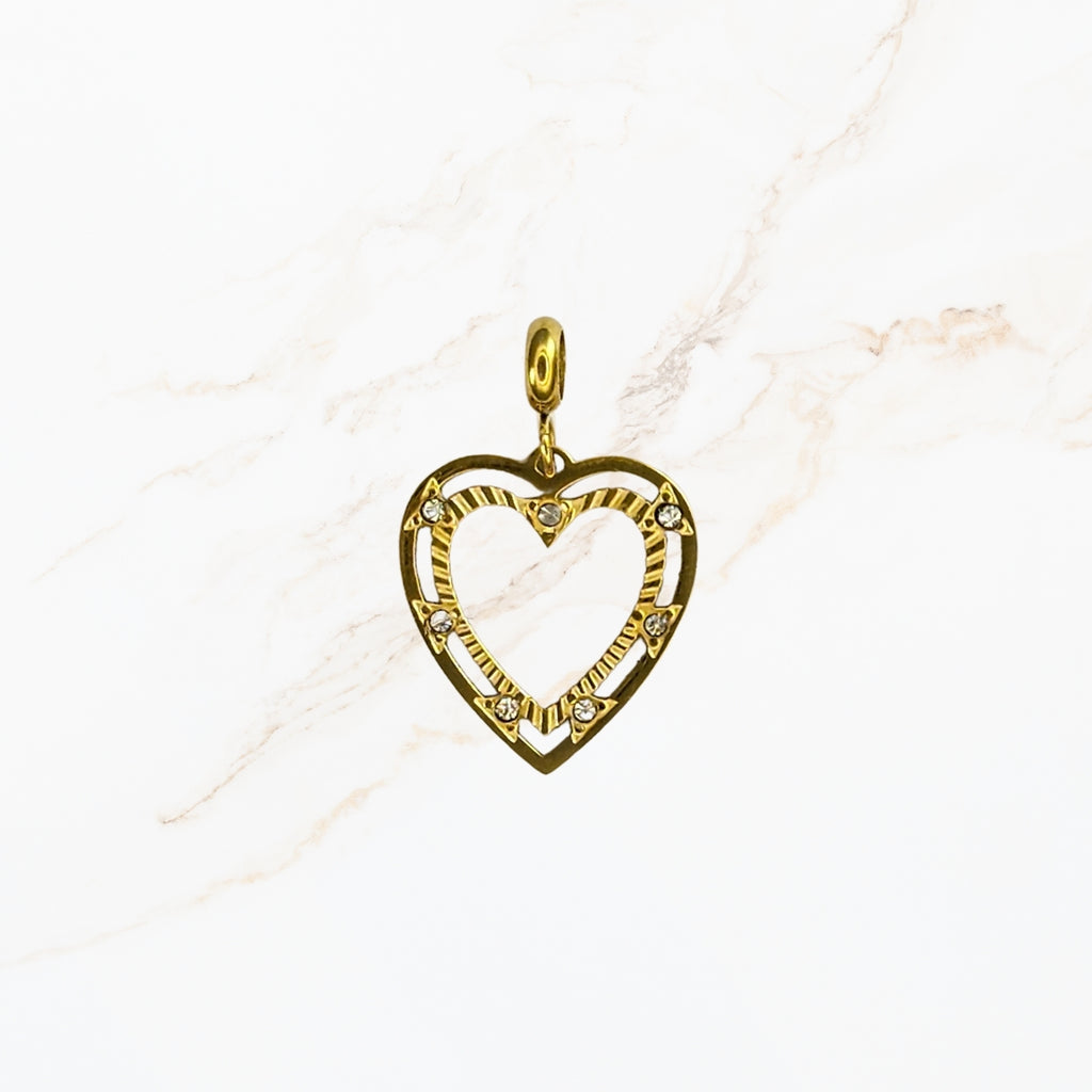 Seyso dubbele hartjes stainless steel bedeltje uit Design Your Own collectie