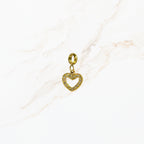 Seyso luxe hart stainless steel bedeltje uit Design Your Own collectie