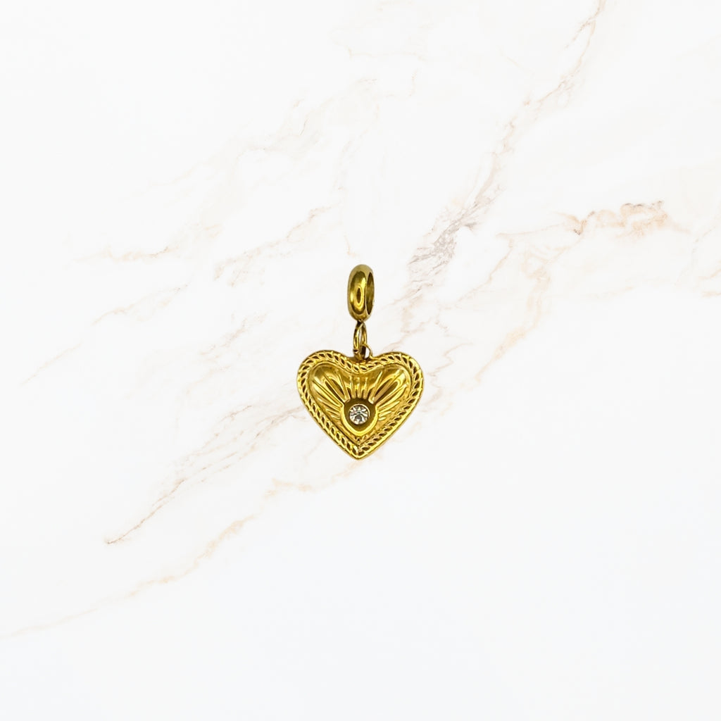Seyso Hart In Detail stainless steel bedeltje uit Design Your Own collectie