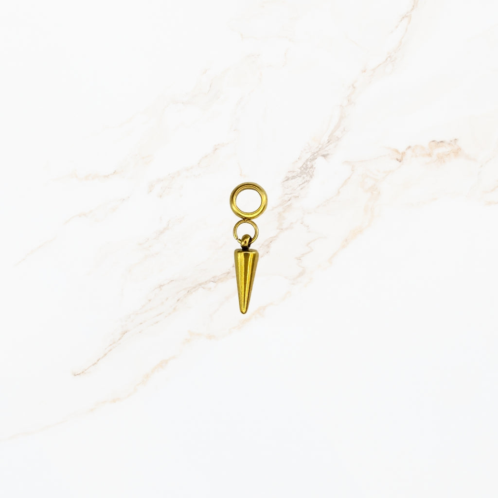 Seyso pendal stainless steel bedeltje in kegelvorm uit Design Your Own collectie