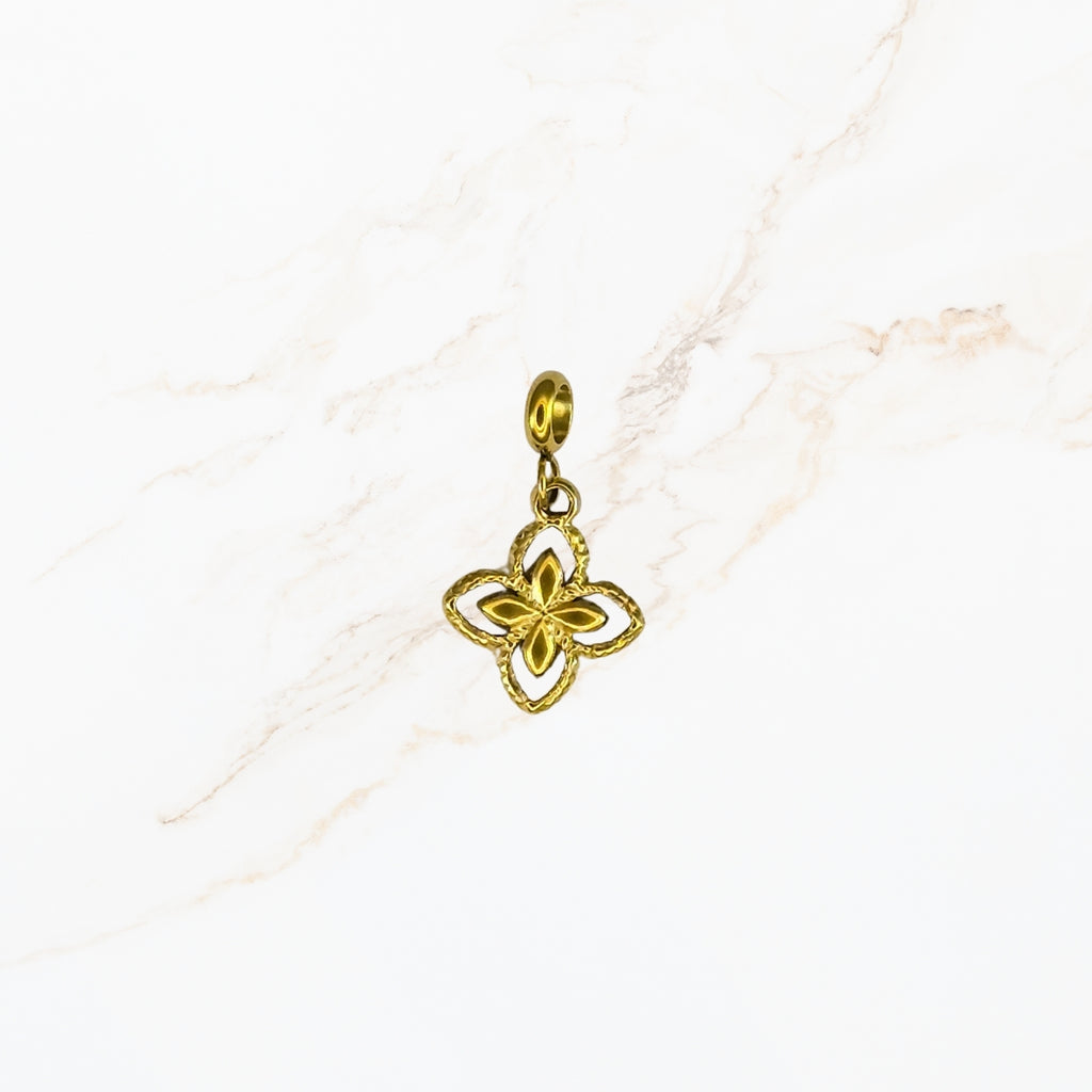 Seyso Clover Ster stainless steel bedeltje uit Design Your Own collectie
