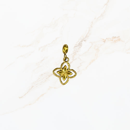 Seyso Clover Ster stainless steel bedeltje uit Design Your Own collectie