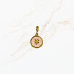 Seyso Lucky Coin roze stainless steel bedeltje uit Design Your Own collectie