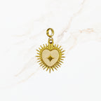 Seyso star heart stainless steel bedeltje uit Design Your Own collectie