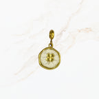 Seyso geluks munt wit stainless steel bedeltje uit Design Your Own collectie