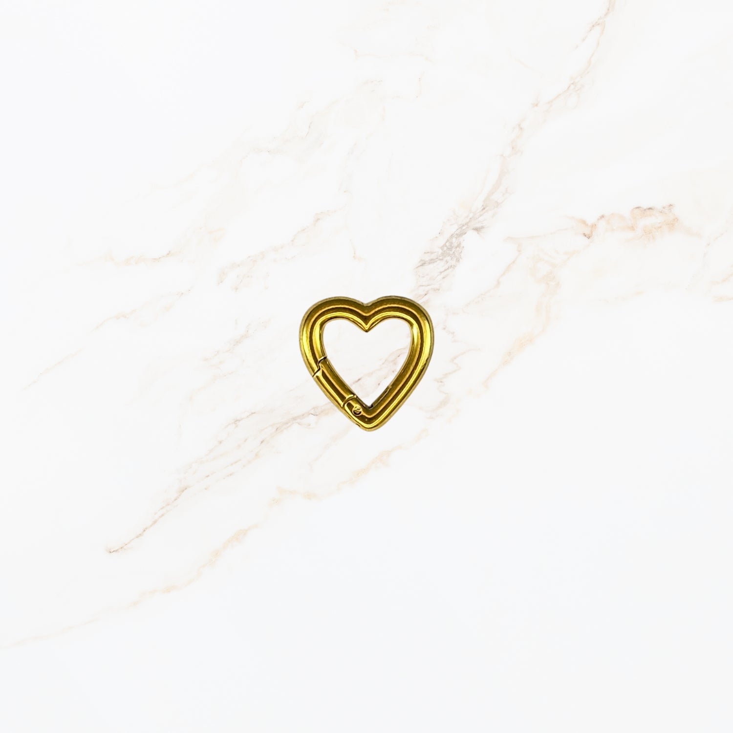 Klein hart connector voor design your own kettingen van stainles steel 