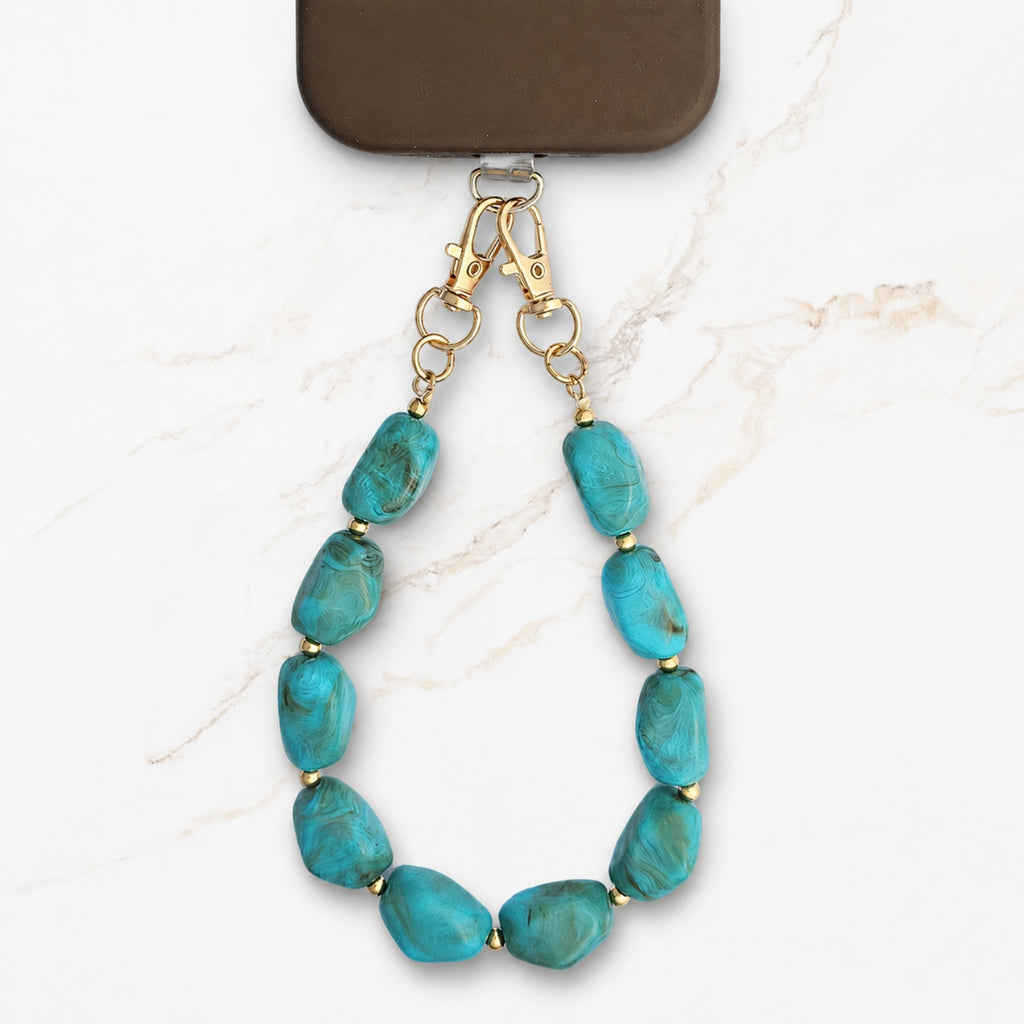 Chunky turquoise telefoonkoord