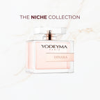 Seyso Yodeyma Dinara parfum dames luxe niche geur verkrijgbaar in 15 ml 50 ml en 100 ml elegante glazen flacon roze tint