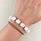 Witte kralen armband