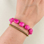 Roze kralen armband
