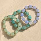 Blauwe kralen armband
