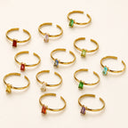 Geboortesteen ring januari tot en met december