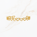 Hartjes bangle goudkleurig