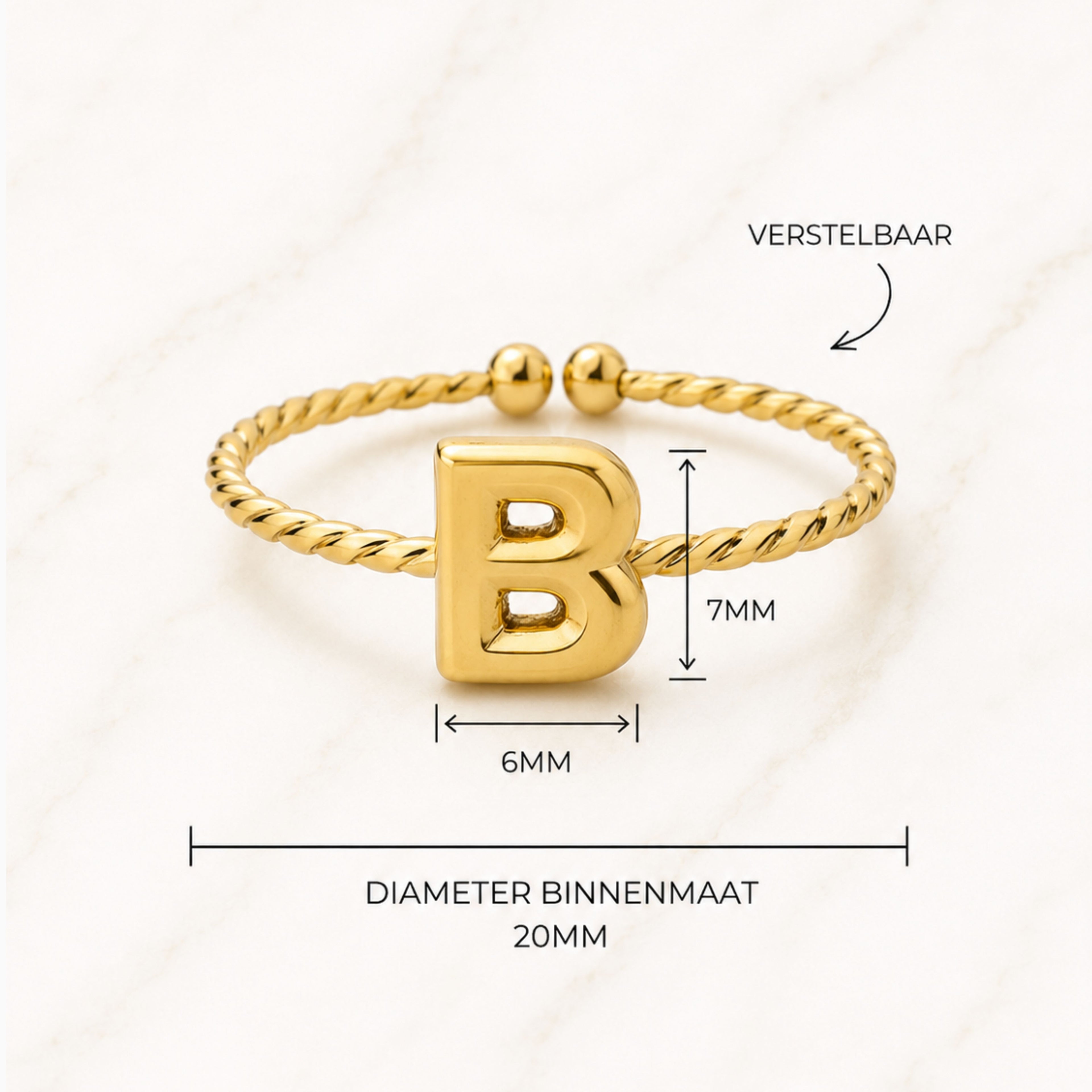 Detaillierter Blumenring
