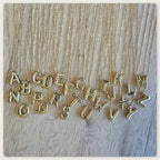 Seyso Initial Glow ketting met goudkleurige initial hanger van stainless steel, minimalistisch en waterproof