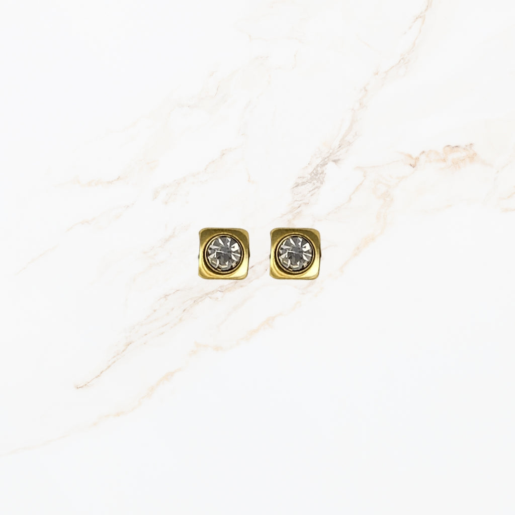 Crystal Square – Oorbel