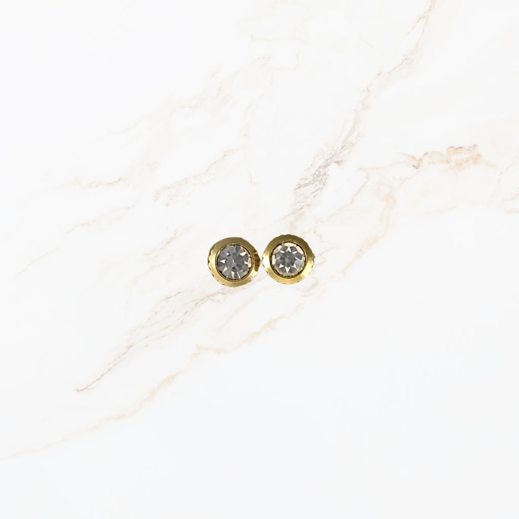 Crystal Round – Oorbel